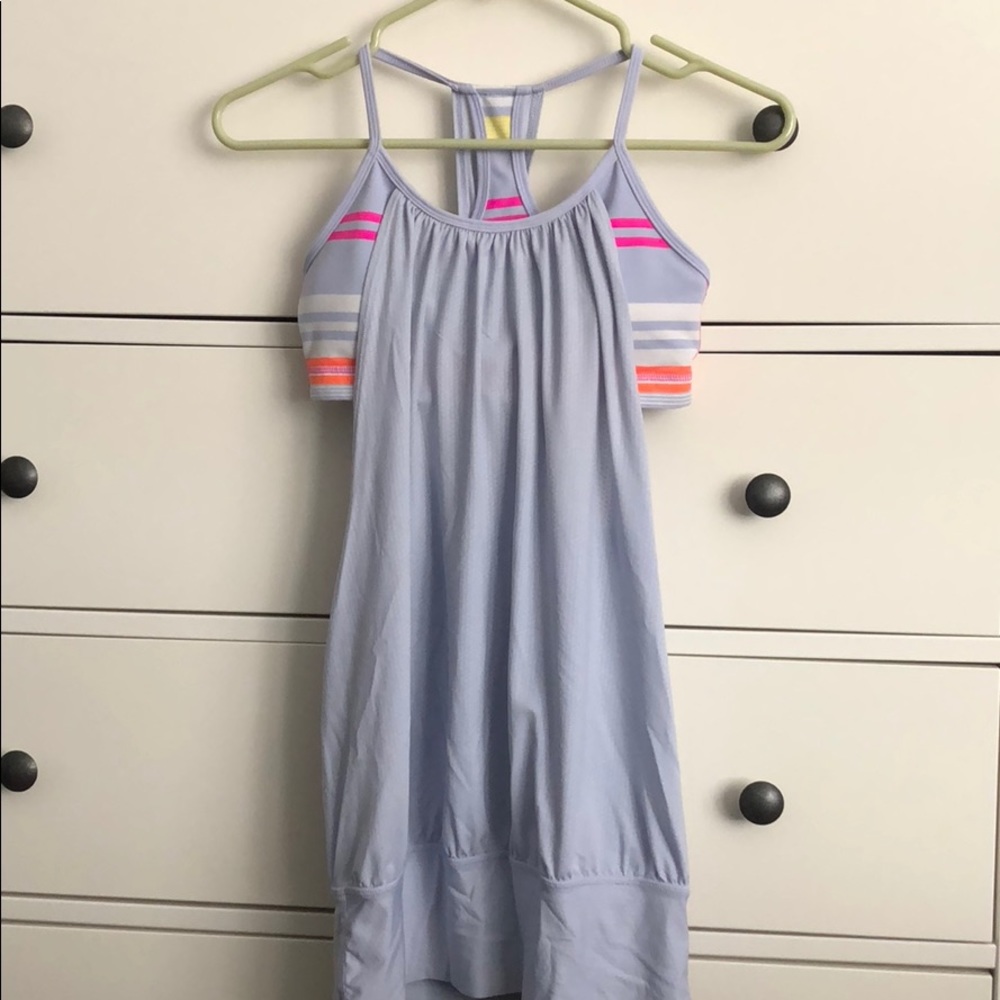 Lululemon bra-tank combo, size 4
